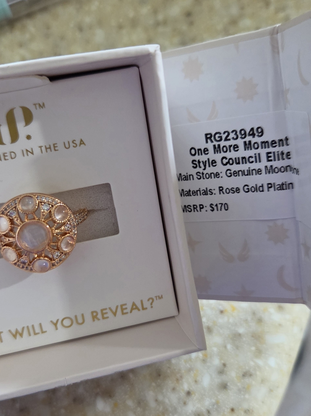 Bomb Party- Halo Collection-One More Moment Size 9 On Rose Gold